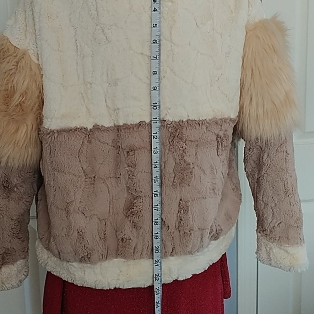 🧥Fun faux fur vintage Jacket, M - Picture 8 of 12
